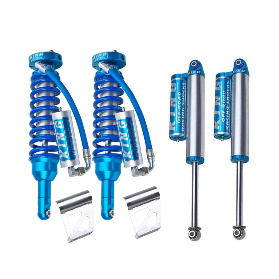King Shocks 2.5 Performance Coilovers w/ Remote Reservoir + Rear Reservoir Shocks Set for 2007-2018 GMC Sierra 1500 4WD w/6" lift for GMC Sierra