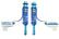 King Shocks 3.0 Performance Coilovers w/ Adjustable Remote Reservoir Pair 30001-407