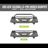 Tacoma Front Lo-Pro Winch Bumper / 3rd Gen / 2016-2023 for Toyota Tacoma