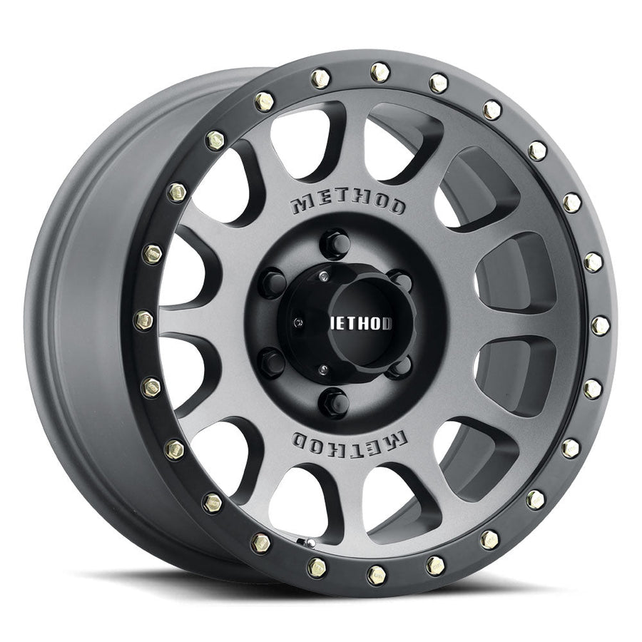 Method 305 NV Titanium - Matte Black Lip Wheel