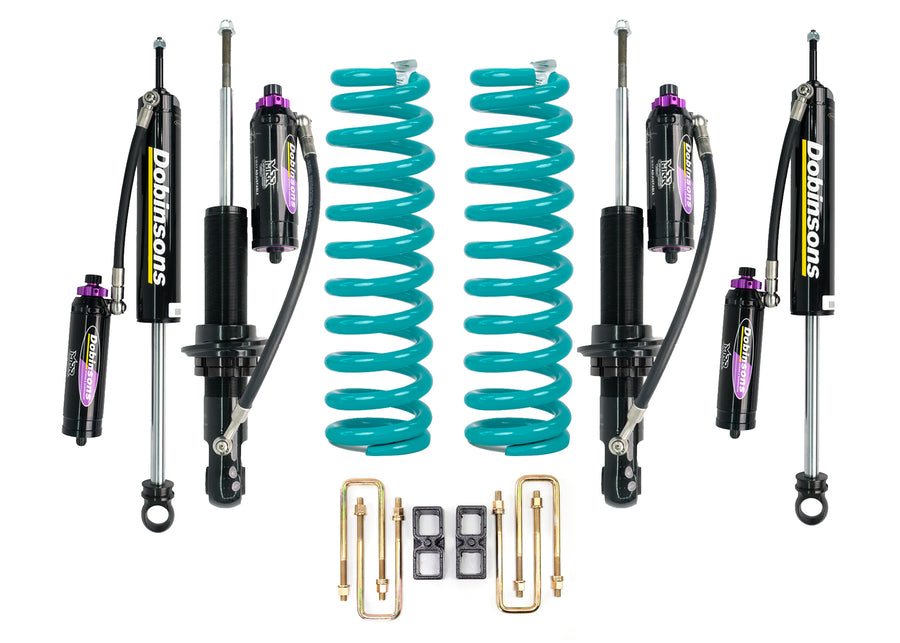Dobinsons 4×4 (Stock Height to 2.5″) MRR 3-Way Adjustable Suspension Kit for Toyota Tundra 2000-2006 Double Cab 4×4 V8 With Quick Ride Rear for Toyota Tundra