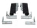 Dobinsons Rear Dual Roller Drawer System for Toyota 4Runner 5th gen 2010-2023 with Fridge Slide for Toyota 4Runner