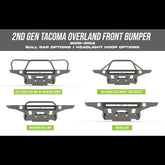 Tacoma Overland Series Front Bumper / 2nd Gen / 2005-2011 for Toyota Tacoma