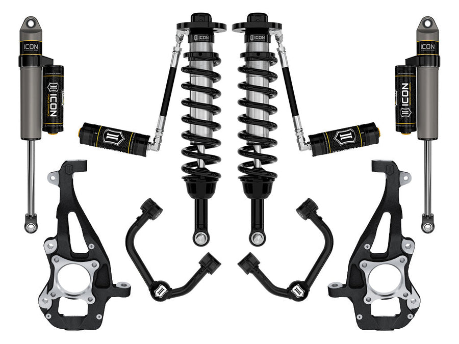 ICON 2021-2025 Ford F-150 4WD, 3.5-4.5" Lift, Stage 3 Suspension System, Tubular for Ford F-150