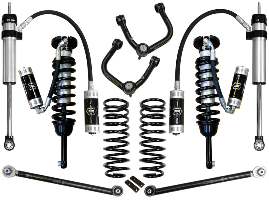 ICON 03-09 4Runner/FJ Cruiser 0-3.5" Lift Stage 5 Suspension System, Tubular UCA for Toyota 4Runner