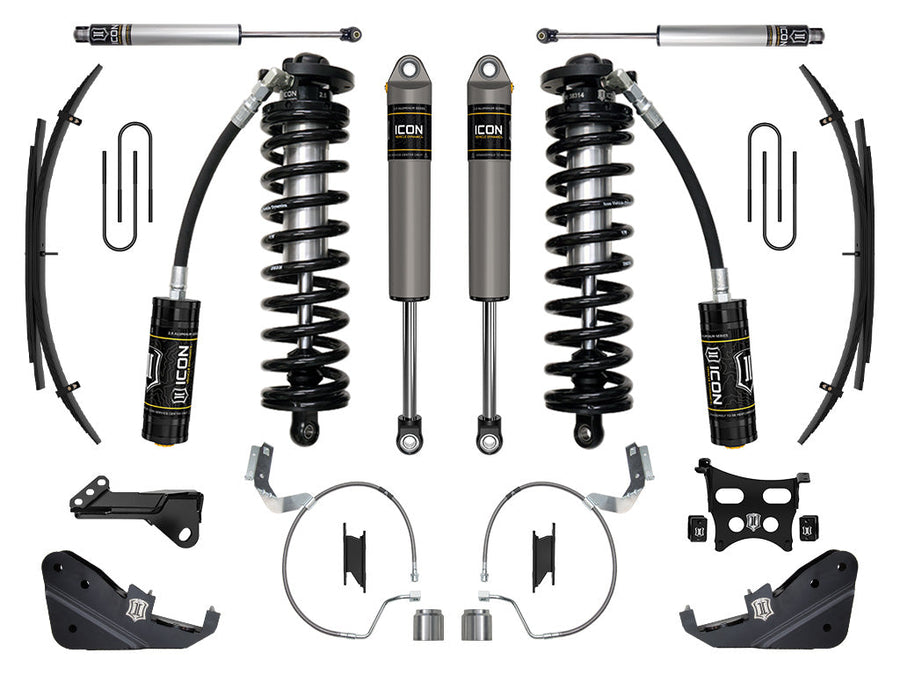 ICON 2023-2025 Ford F-250/F-350 Super Duty 4WD, 4-5.5" Lift, Stage 3 Coilover Conversion System w/ Expansion Packs for Ford Super Duty