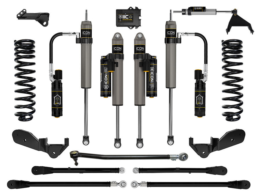 ICON 2023-2025 Ford F-250/F-350 Super Duty 4WD, Gas, 2.5" Lift, Stage 6 Suspension System w/ 4-Link for Ford Super Duty