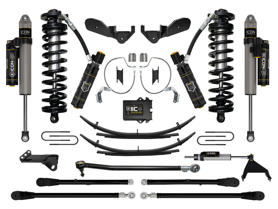 ICON 2023-2025 Ford F-250/F-350 Super Duty 4WD, 4-5.5" Lift, Stage 8 Coilover Conversion System w/ Expansion Packs for Ford Super Duty
