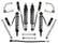 ICON 2021-2026 Ford Bronco, Non-Sasquatch, 3-4" Lift, Stage 7 Suspension System, CDXS, Billet, Heavy Rate Rear Springs for Ford Bronco
