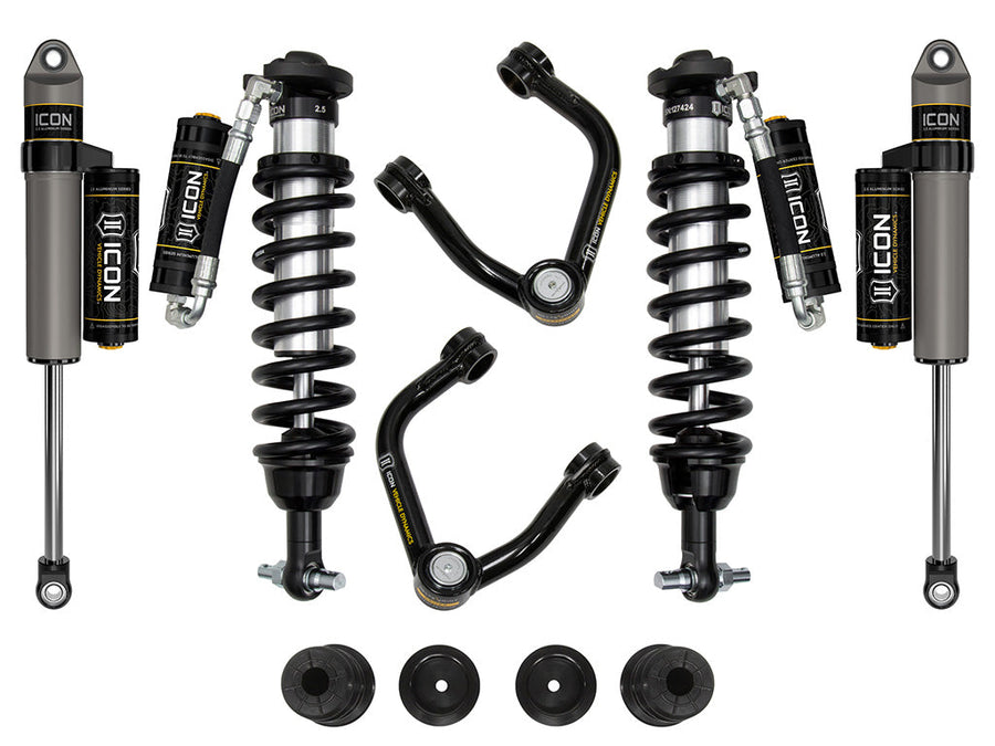 ICON 19-21 Ford Ranger, 0-3.5" Lift, Stage 4 Susp System, Tubular UCA Al Knuckle for Ford Ranger