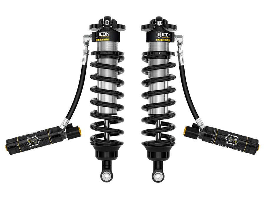 ICON 2022-2025 Toyota Tundra 1.25-3.25" Lift/2023-2025 Sequoia 3-4.25" Lift, V.S. 3.0 Series Front Coilover Kit, Remote Reservoir w/ CDEV, Pair for Toyota Tundra