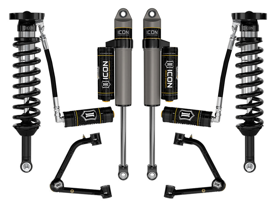 ICON 2023-2026 GMC Canyon AT4, Denali, & Elevation/Chevrolet Colorado Trail Boss, 1.75-2.5" Lift, Stage 4 Suspension System, Tubular for Chevrolet Colorado