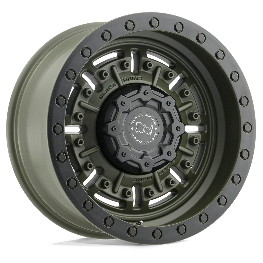 Black Rhino Abrams Olive Drab Green Wheel