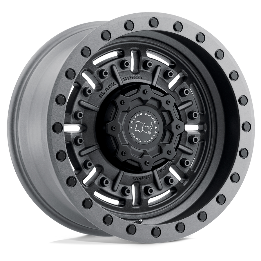 Black Rhino Abrams Textured Matte Gunmetal Wheel