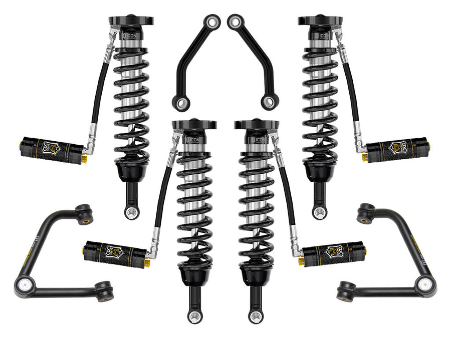 ICON 2021-2026 Chevrolet Tahoe & Suburban/2021-2026 GMC Yukon & Yukon XL, 2.5-3.25" Lift, Stage 4 Suspension System, Tubular for Chevrolet Tahoe