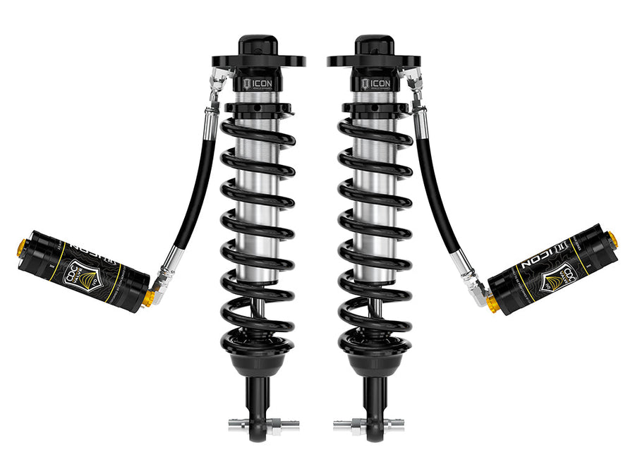 ICON 2021-2025 Ford F-150 4WD/Tremor, 3.5-4.5"/2.5-3" Lift, Front, V.S. 2.5 Series Coilovers, Remote Reservoir w/ CDCV, Pair for Ford F-150