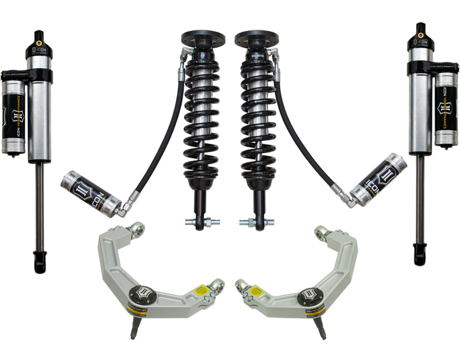 ICON 2014 Ford F150 4WD, 1.75-2.63" Lift, Stage 4 Suspension System, Billet UCA for Ford F-150