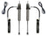 ICON 2010-2024 Toyota 4Runner, 1-3” Lift, Rear V.S. 2.5 Aluminum Series Shocks, Remote Reservoir w/ CDEV, Pair for Toyota 4Runner