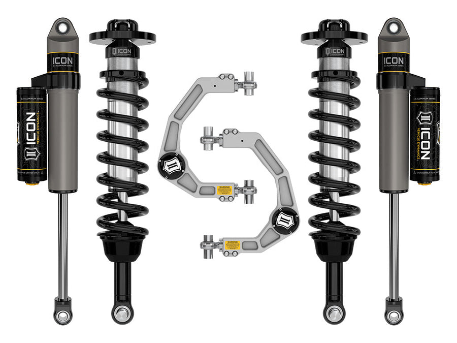 ICON 2021-2025 Ford F-150 4WD, 2.75-3.5" Lift, Stage 2 Suspension System, Billet for Ford F-150