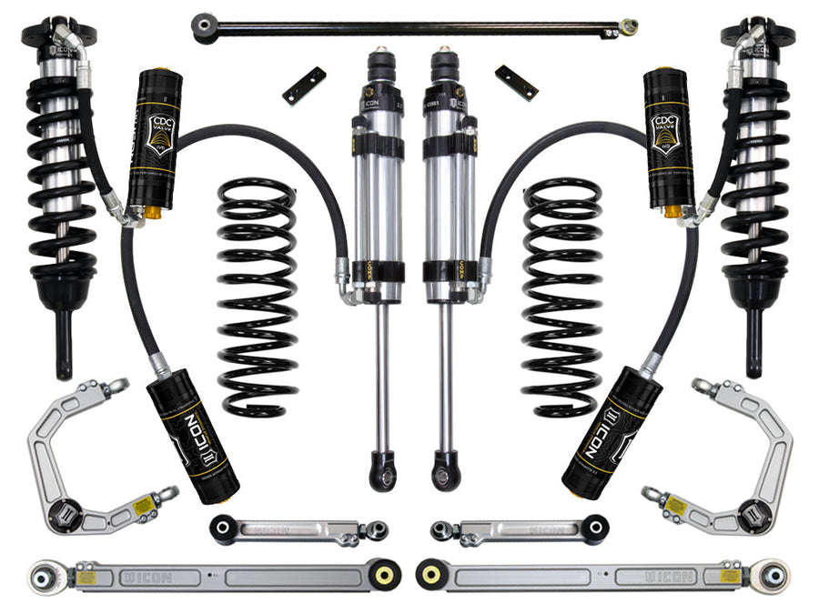 ICON 2010-2024 Toyota 4Runner/2010-2014 Toyota FJ Cruiser, 0-3.5" Lift Stage 8 Suspension System, Billet UCA for Toyota 4Runner