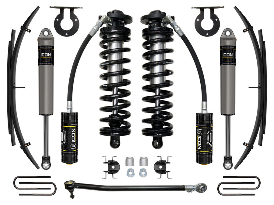 ICON 2017-2023 Ford F-250/F-350 Super Duty 4WD, 2.5-3" Lift, Stage 2 Coilover System w/ Expansion Packs for Ford Super Duty