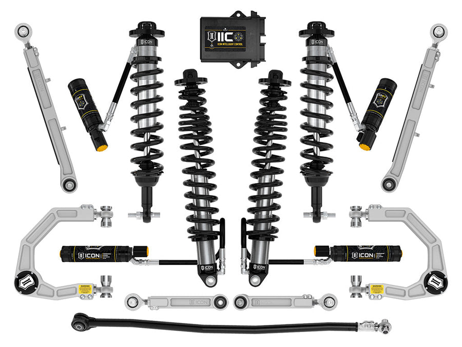 ICON 2021-2026 Ford Bronco, Non-Sasquatch, 3-4" Lift, Stage 8 Suspension System, Billet for Ford Bronco