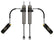 ICON 2024-2025 Toyota Tacoma, 0-1” Lift, Rear, V.S. 2.5 Aluminum Series Shock Absorbers, Remote Reservoir w/ CDCV, Pair, Pair for Toyota Tacoma