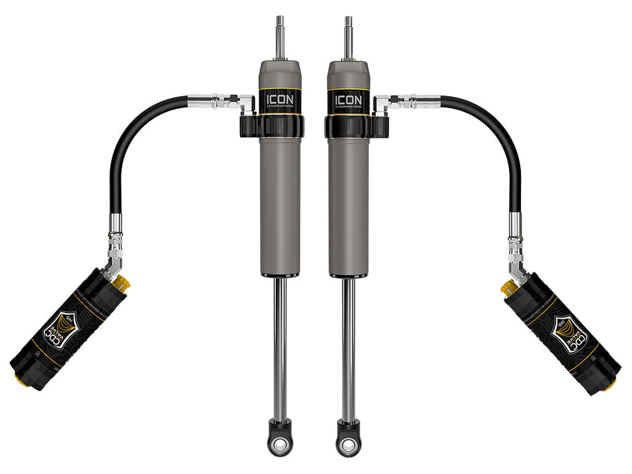 ICON 2024-2025 Toyota Tacoma, 0-1” Lift, Rear, V.S. 2.5 Aluminum Series Shock Absorbers, Remote Reservoir w/ CDCV, Pair, Pair for Toyota Tacoma