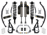 ICON 2021-2025 Ford F-150 4WD, 3.5-4.5" Lift, Stage 4 Suspension System, Billet, CDXS, w/ Leaf Packs for Ford F-150