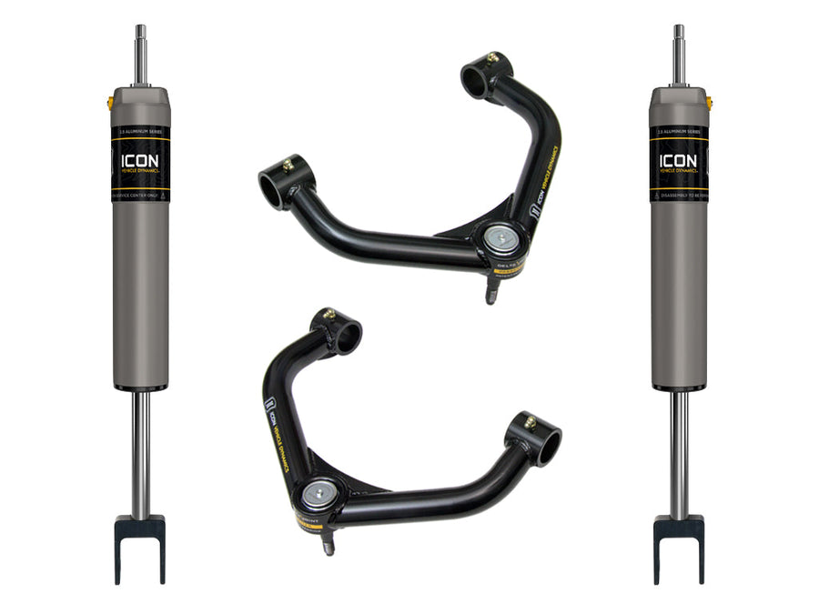 ICON 2011-2019 GM 2500/3500 HD, 0-2” Lift, V.S. 2.5 Aluminum Series Shock System, Internal Reservoir, Tubular for Chevrolet Silverado