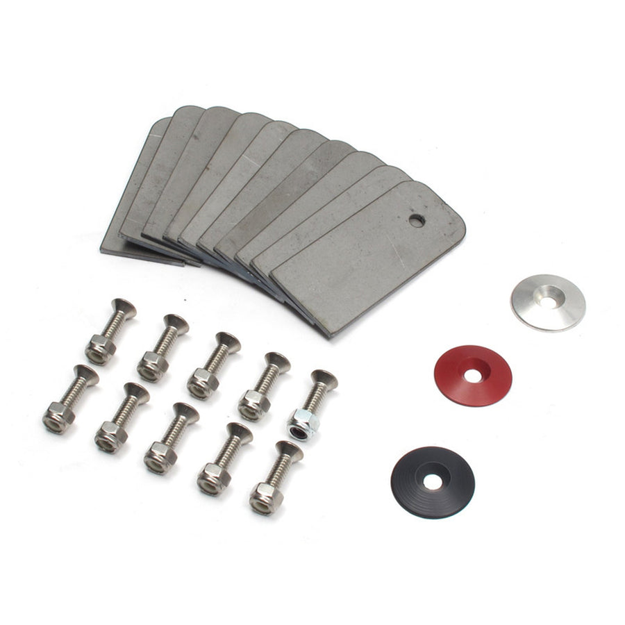 Camburg Engineering Red Fender Washer (10 Pack) (Aluminum Washer, Bolt, Body Clip, 1/8" Tab) CAM-040074