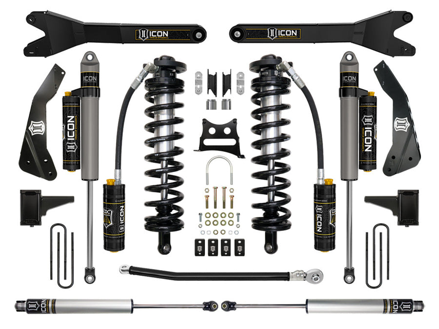 ICON 2011-16 Ford F250/F350 4-5.5" Lift Stage 5 Coilover Conversion w/Radius Arm for Ford Super Duty