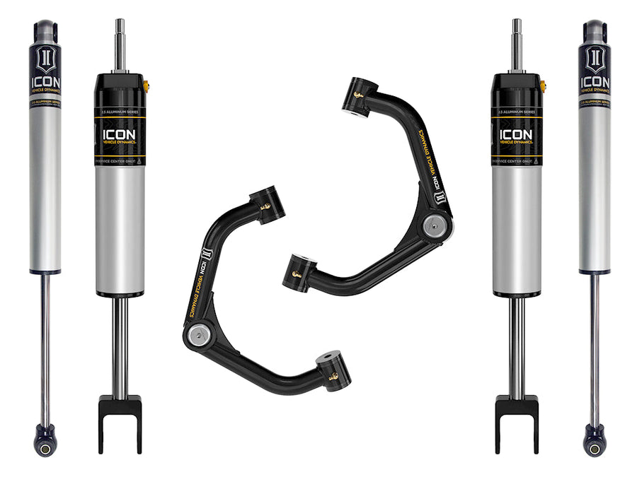 ICON 2020-2026 GM 2500/3500 HD, 0-2" Lift, Stage 1 Suspension System, Tubular for Chevrolet Silverado