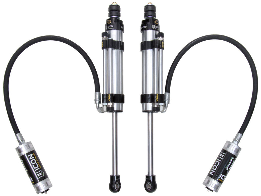 ICON 2007-2014 Toyota FJ Cruiser/2003-2024 Toyota 4Runner/2003-2023 Lexus GX, 1-3” Lift, Rear 2.5 VS Omega Bypass Remote Reservoir Shocks, Pair for Toyota 4Runner