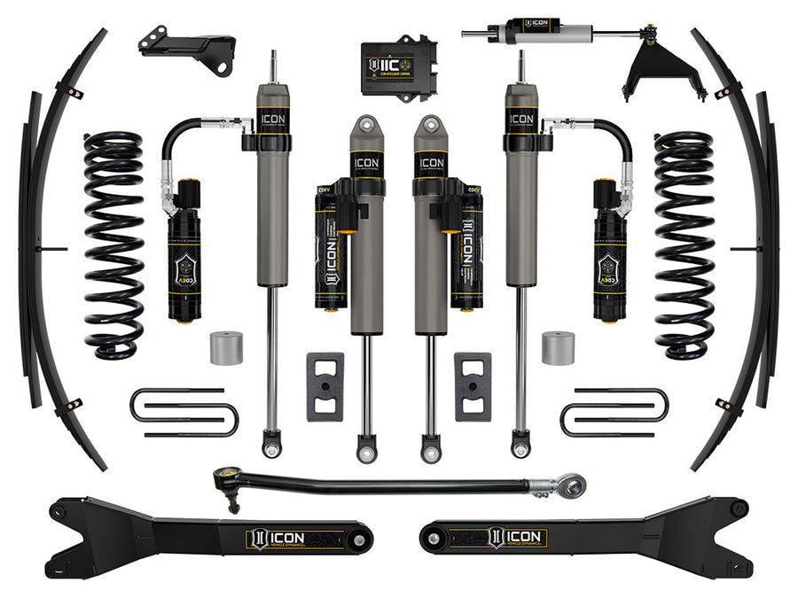 ICON 2023-2025 Ford F-250/F-350 Super Duty 4WD, Diesel, 2.5" Lift, Stage 6 Suspension System w/ Radius Arms and Expansion Packs for Ford Super Duty