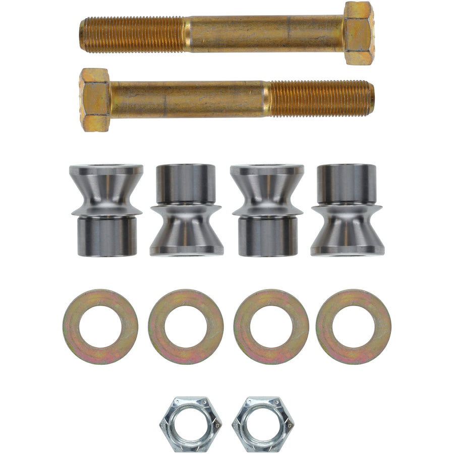 Camburg Engineering Ford Ranger '98-12 | Chevy/GMC 1500 '99-06 | Toyota Tacoma '96-04 (Race) | Tundra '00-06 (Race) L/T UCA Uniball Bolt & Spacer Kit CAM-010140 for the Toyota Tacoma, Toyota Tundra, Ford Ranger, Chevrolet Silverado, GMC Sierra
