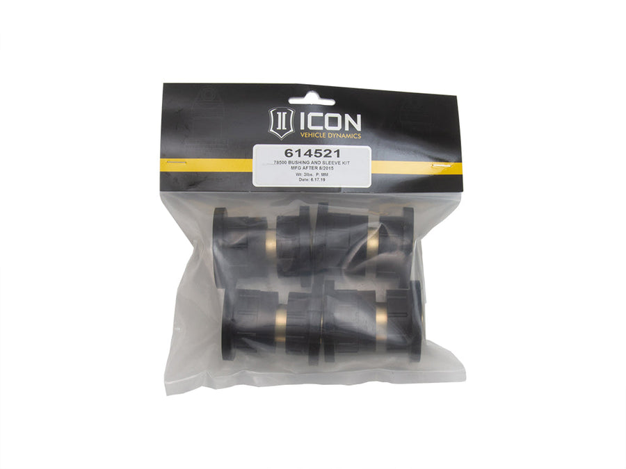 ICON (78500) UCA Replacement Bushing & Sleeve Kit, Mfg After 8/2015 for Universal