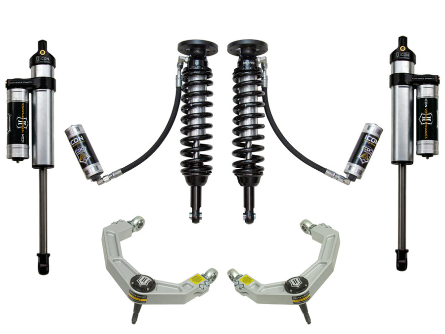 ICON 2009-2013 Ford F-150 2WD, 1.75-2.63" Lift, Stage 4 Suspension System, Billet for Ford F-150