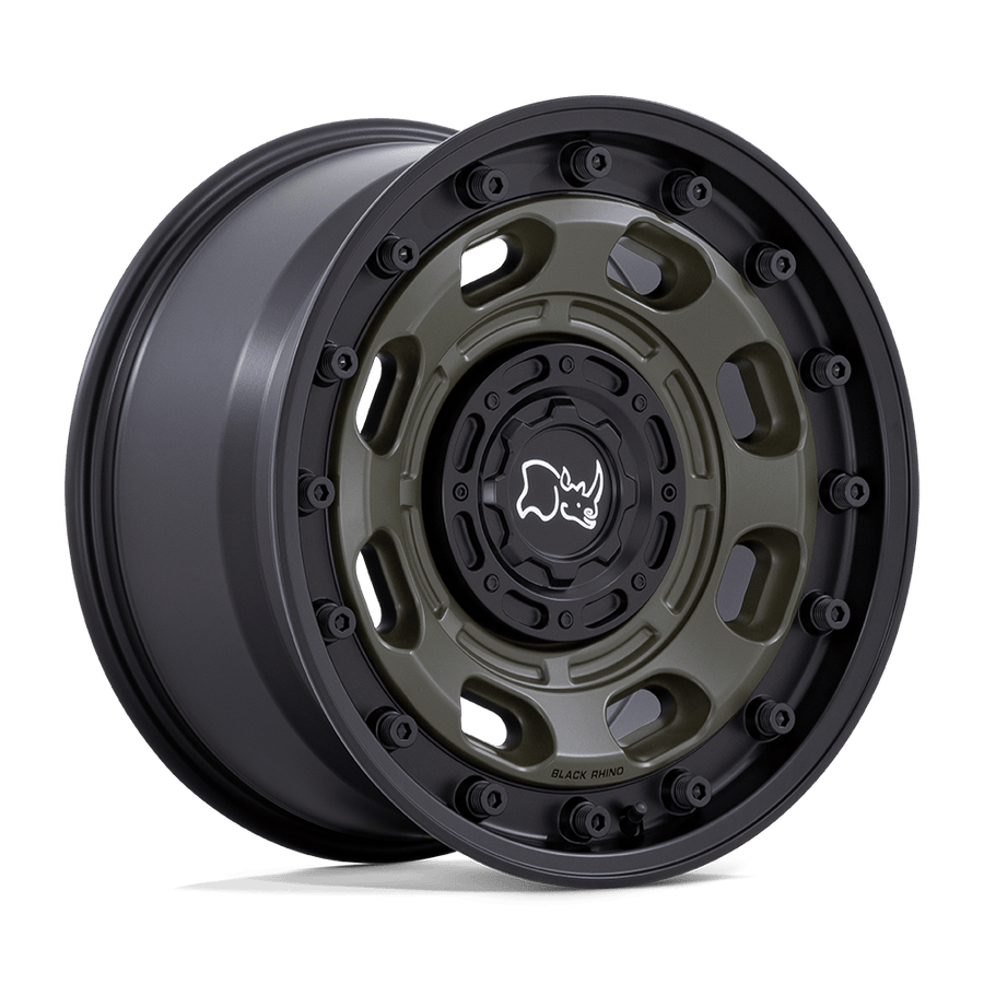 Black Rhino Atlas Olive Drab Green W/ Black Lip Wheel