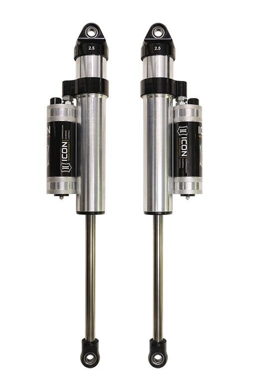 ICON 2004-2008 Ford F-150 2WD, 0-3” Lift, Rear, V.S. 2.5 Aluminum Series Shock Absorbers, Piggyback Reservoir w/ CDCV, Pair for Ford F-150