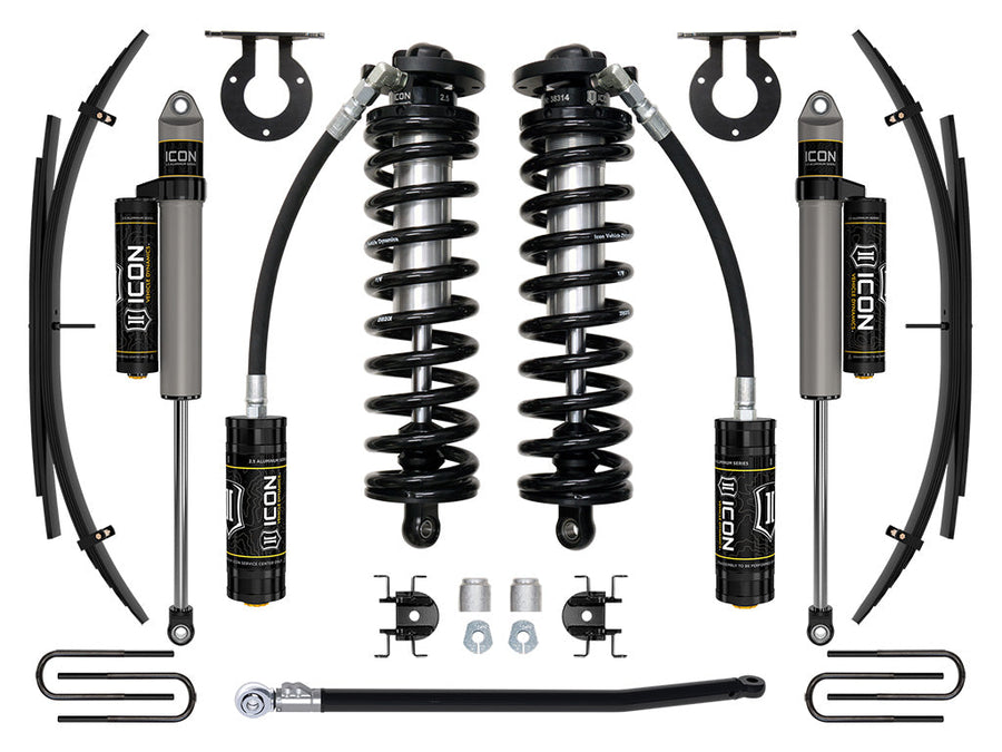 ICON 11-16 Ford F250/F350, 2.5-3" Lift, Stage 3 Coilover System w/ Leaf Springs for Ford Super Duty