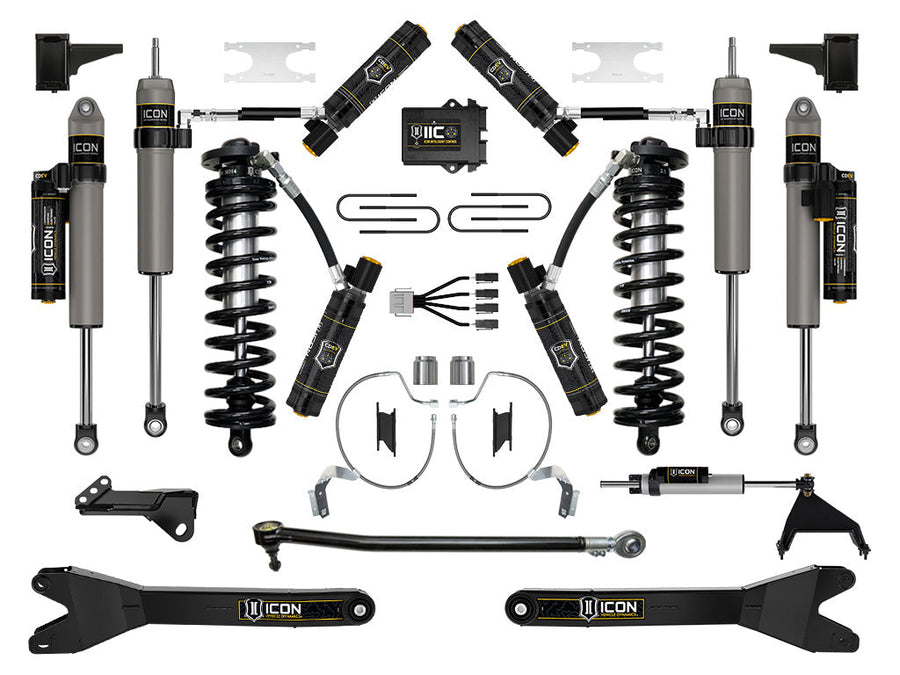ICON 2023-2025 Ford F-250/F-350 Super Duty 4WD, 4-5.5" Lift, Stage 9 Coilover Conversion System w/ Radius Arms for Ford Super Duty