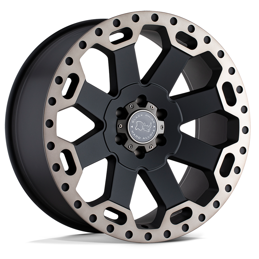 Black Rhino Warlord Matte Black W/ Mach Dark Tint Wheel