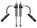ICON 2024-2025 Toyota Tacoma, 0-1” Lift, Rear, V.S. 2.5 Aluminum Series Shock Absorbers, Remote Reservoir w/ CDEV, Pair for Toyota Tacoma