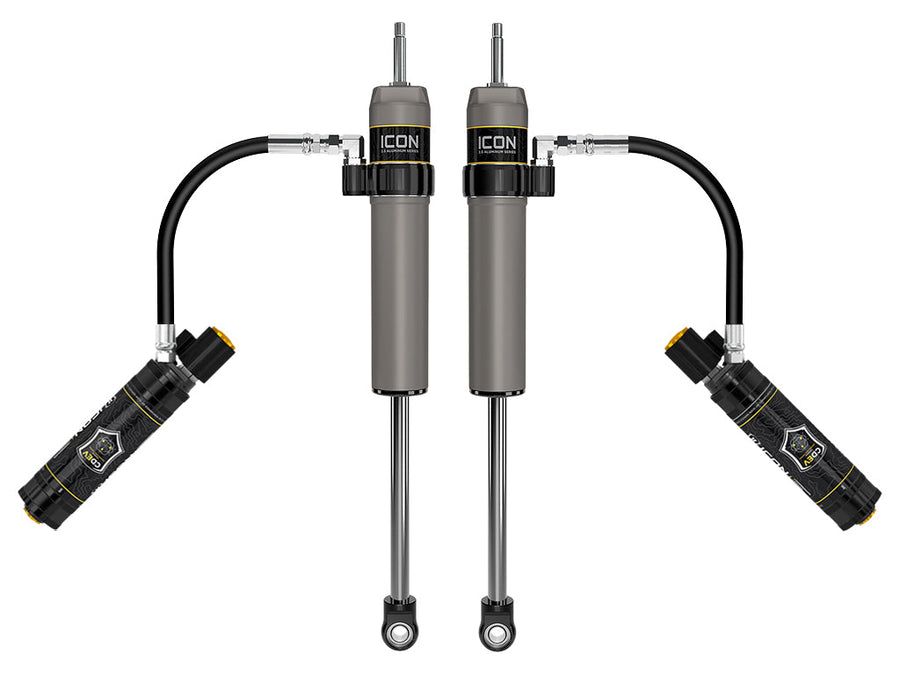 ICON 2024-2025 Toyota Tacoma, 0-1” Lift, Rear, V.S. 2.5 Aluminum Series Shock Absorbers, Remote Reservoir w/ CDEV, Pair for Toyota Tacoma