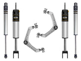 ICON 2020-2026 GM 2500/3500 HD, 0-2" Lift, Stage 1 Suspension System, Billet for Chevrolet Silverado