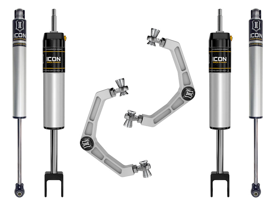 ICON 2020-2026 GM 2500/3500 HD, 0-2" Lift, Stage 1 Suspension System, Billet for Chevrolet Silverado