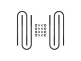 ICON 2000-04 Ford F250/F350 SD, Front Semi-Round U-Bolt Kit for Ford Super Duty
