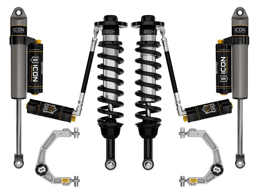 ICON 2021-2025 Ford F-150 4WD, 2.75-3.5" Lift, Stage 4 Suspension System, Billet, CDCV for Ford F-150