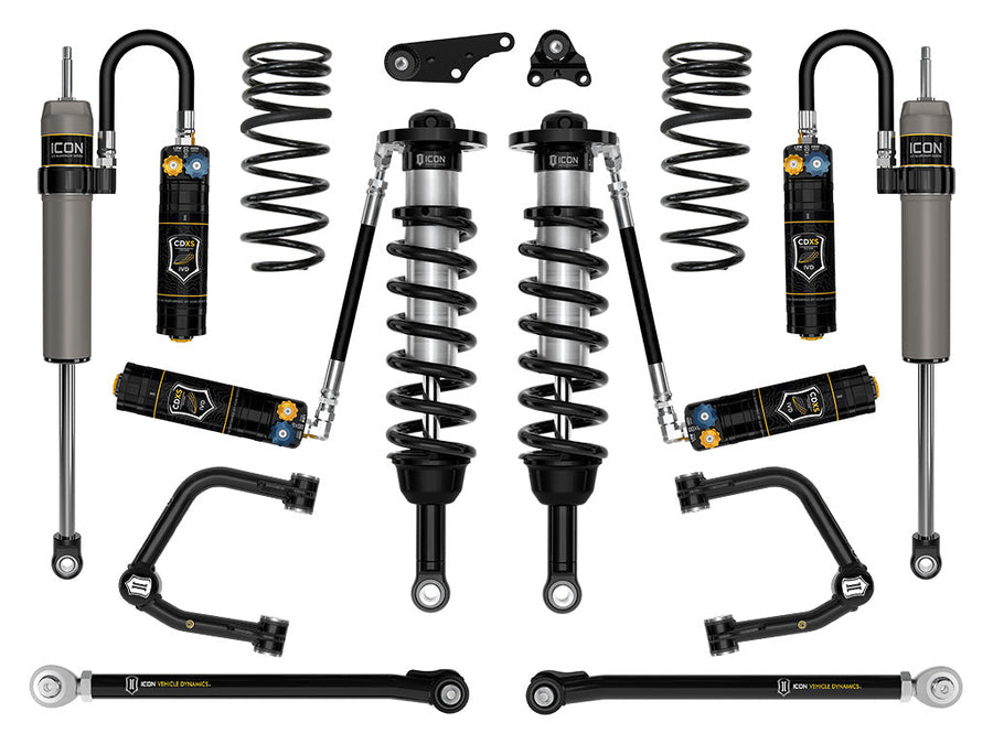 ICON 2024-2025 Toyota Tacoma 1.25-3" Lift, Stage 9 Suspension System, Tubular, Overland Rear Springs for Toyota Tacoma